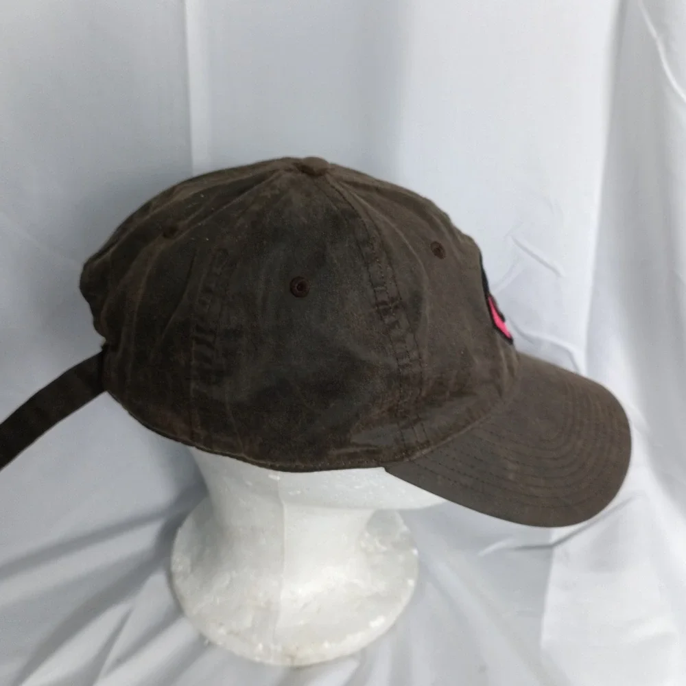 The Game Cincinnati Reds Brown Waxed Canvas Adjustable Baseball Cap Hat #1
